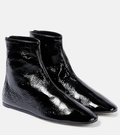 Le Monde Beryl Luna Leather Ankle Boots In Black