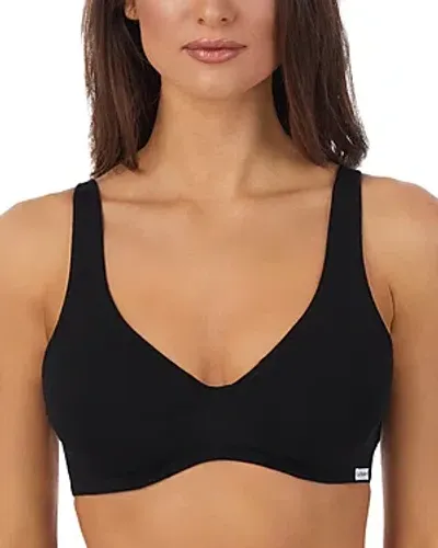 Le Mystere Signature Cotton Unlined Bra In Black