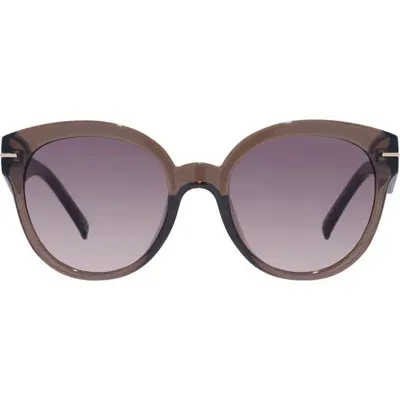 Le Specs Capacious 54mm Round Sunglasses In Brown