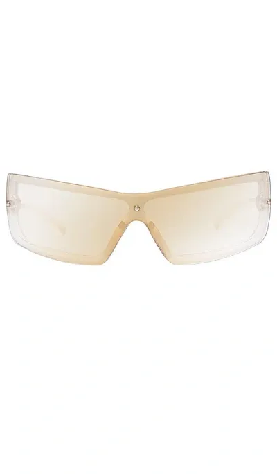 Le Specs The Bodyguard In Sand  Gold & Tan Gradient With Gold