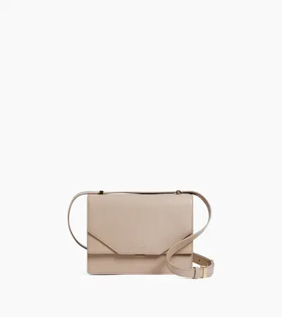 Le Tanneur Naya Small Shoulder Bag In Cork Effect Leather In Gray