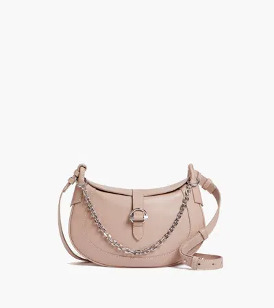 Le Tanneur Petit Sac Bandoulière Pia En Cuir Lisse In Beige