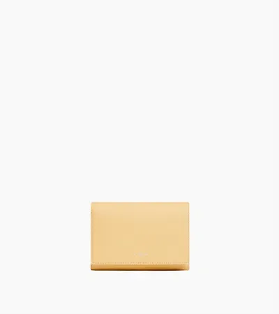 Le Tanneur Emilie Wallet In Grained Leather In Yellow