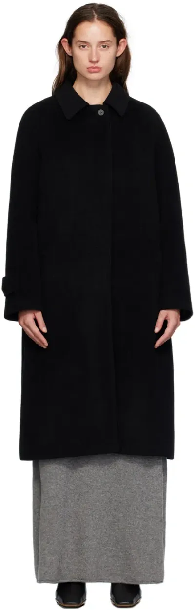 Le17septembre Black Raglan Coat