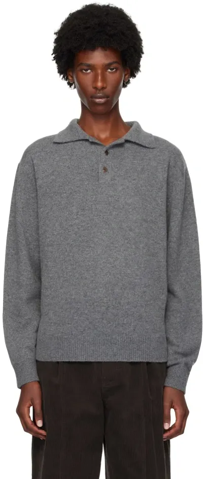 Le17septembre Gray Collar Polo