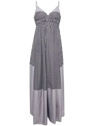 Lee Mathews Ashton Maxi Dress In Grey