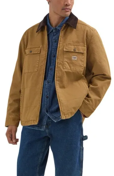 Lee Quilted Workwear Jacket In Glazed Ginger