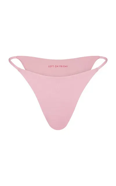 Left On Friday Skinny Dip Bikini Bottom In Light Pink