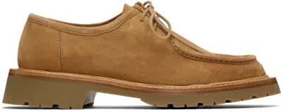 Legres Tan New Lace-up Derbys In 4 Hazelnut