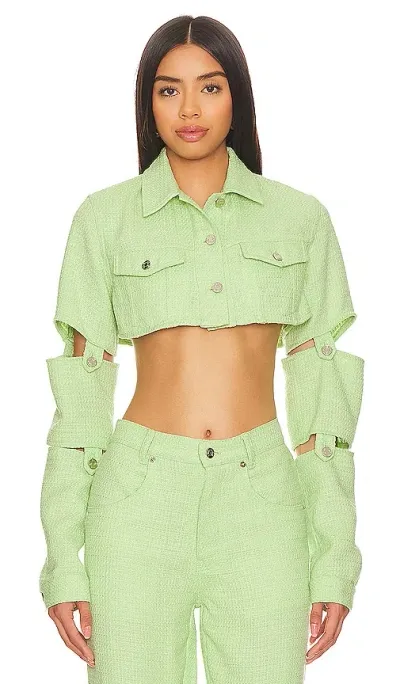 Leje L Crop Jacket In Green