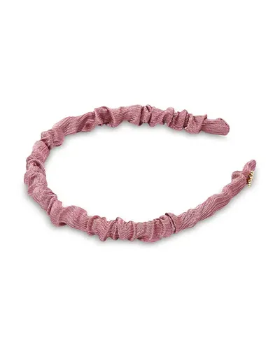 Lele Sadoughi Jessie Silken Headband In Pink