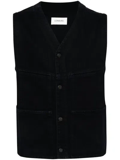 Lemaire Blue 4 Pocket Denim Gilet