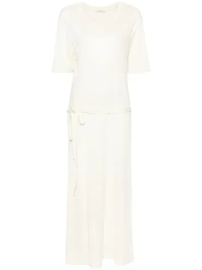 Lemaire Belted T-shirt Maxi Dress In Multicolor