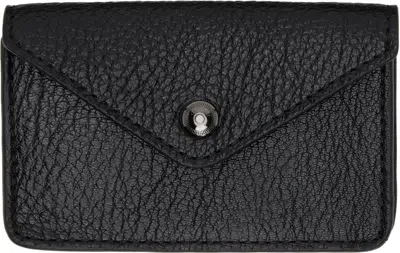 Lemaire Black Enveloppe Coin Pouch In Blue