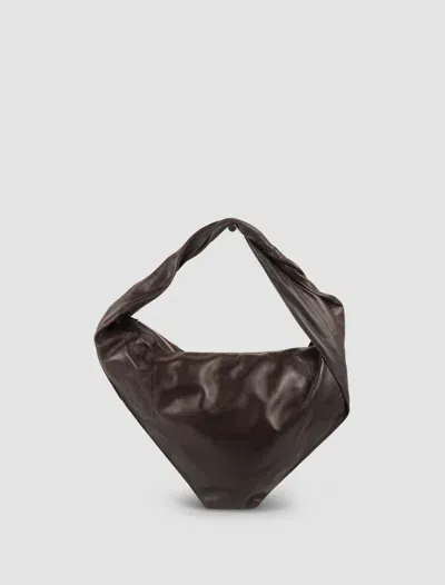 Lemaire Borsa Scarf Piccola In Espresso,dark Chocolate