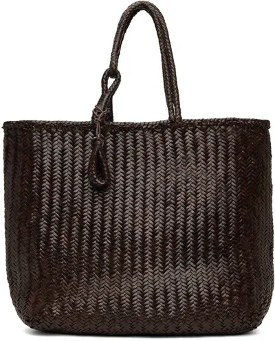 Lemaire Brown Xl Chevron Tote