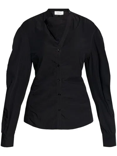 Lemaire Cotton Blouse In Black