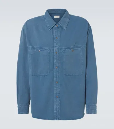 Lemaire Denim Shirt In Blue