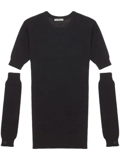 Lemaire Detachable-sleeve Jumper In 褐色