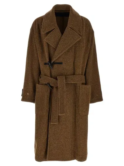 Lemaire Duffle Coat In Brown