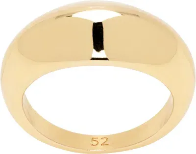 Lemaire Gold Chunky Drop Ring In Ye545 Gold