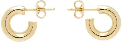 Lemaire Gold Extra Small Classic Hoop Earrings In Ye545 Gold