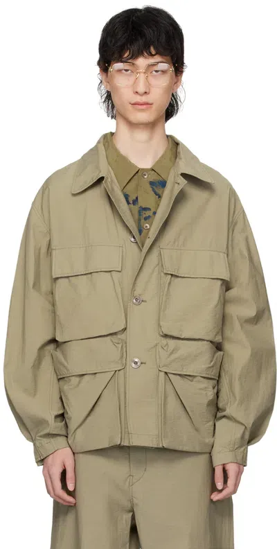 Lemaire Light Field Jacket In Neutrals