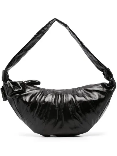 Lemaire Large Croissant Shoulder Bag In Black