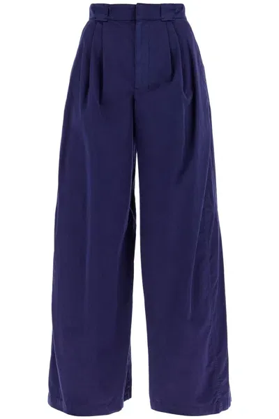 Lemaire Lightweight Wide-leg Pants In Multicolor