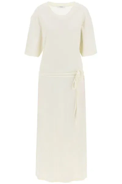 Lemaire Maxi T-shirt Style Dress In White