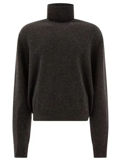 Lemaire Turtleneck Sweater Knitwear In Grey