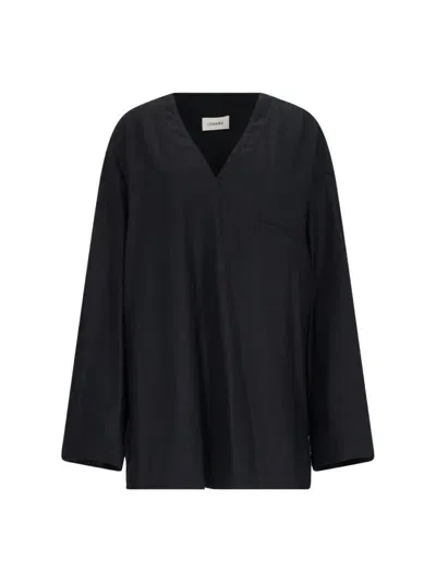 Lemaire Oversize Blouse In Black  