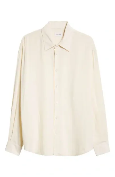 Lemaire Relaxed Fit Button-up Shirt In Cream Ye507