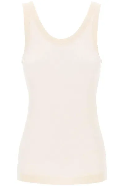 Lemaire Ribbed Tank Top In Multicolor