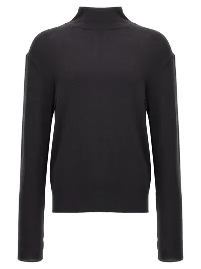 Lemaire 'seamless Turtle' Sweater In Black