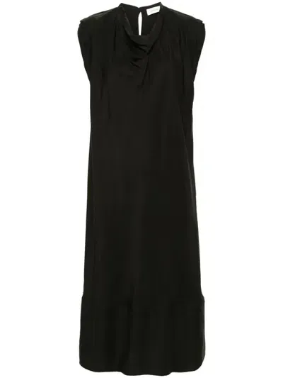 Lemaire Short-sleeve Dress In Brown