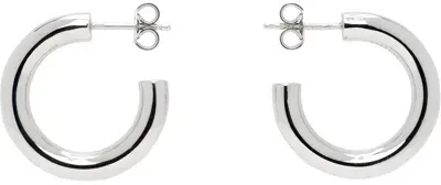 Lemaire Silver Small Classic Hoop Earrings In Bk927 Silver