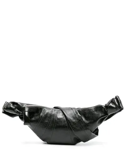 Lemaire Small Croissant Shoulder Bag In Black