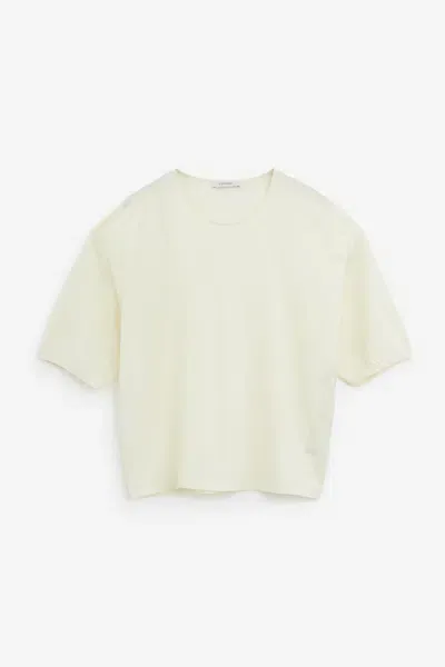 Lemaire Ss Relaxed T-shirt In Yellow