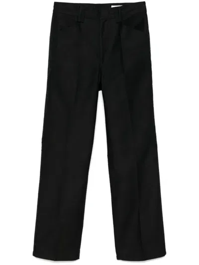 Lemaire Straight-leg Trousers In Black