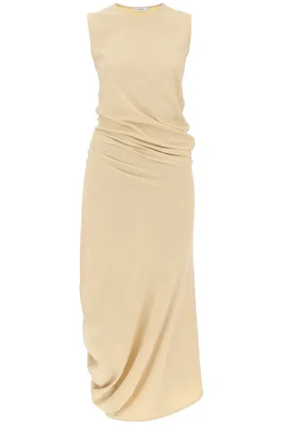 Lemaire Twisted Jersey Maxi Dress In Multicolor