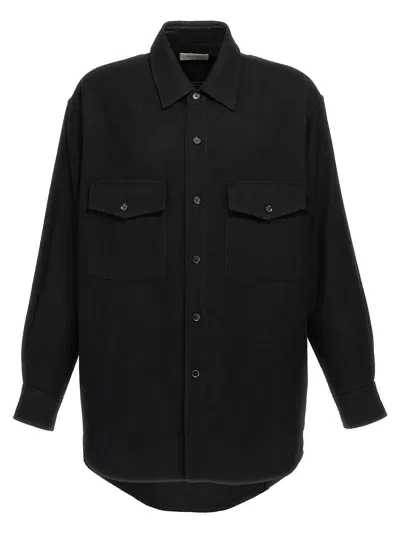 Lemaire 'two Pockets Overshirt' Shirt In Black