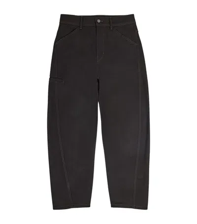 Lemaire Wide-leg Twisted Jeans In Black