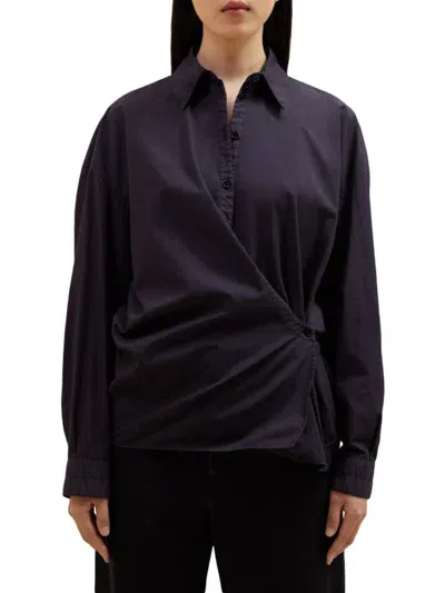 Lemaire Shirts In Dark Navy