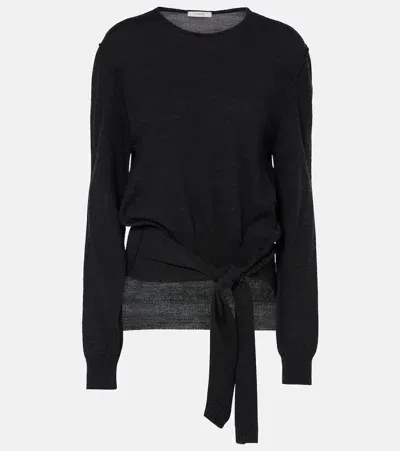 Lemaire Wool-blend Top In Black