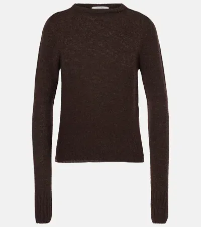 Lemaire Wool Sweater In Brown