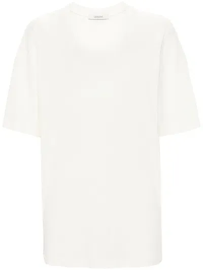 Lemaire Yellow Scoop Neck Cotton T-shirt