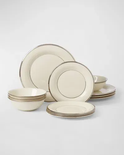 Lenox Solitaire 12-piece Dinnerware Set, Service For 4 In Ivory