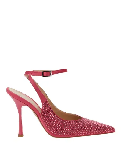 Leonie Hanne Satin Slingback In Multicolour