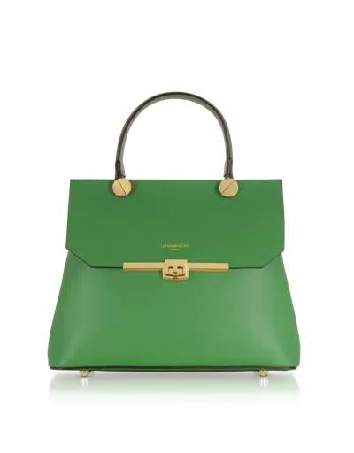 Leparmentier Paris Atlanta Top Handle Satchel Bag W/shoulder Strap In Green